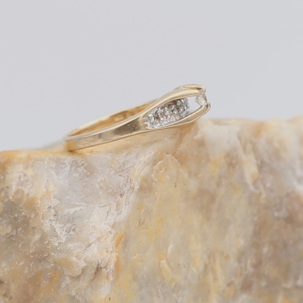 10K Gold Diamond Ring