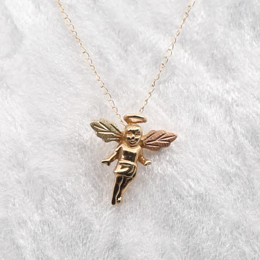 10K Gold Angel Necklace