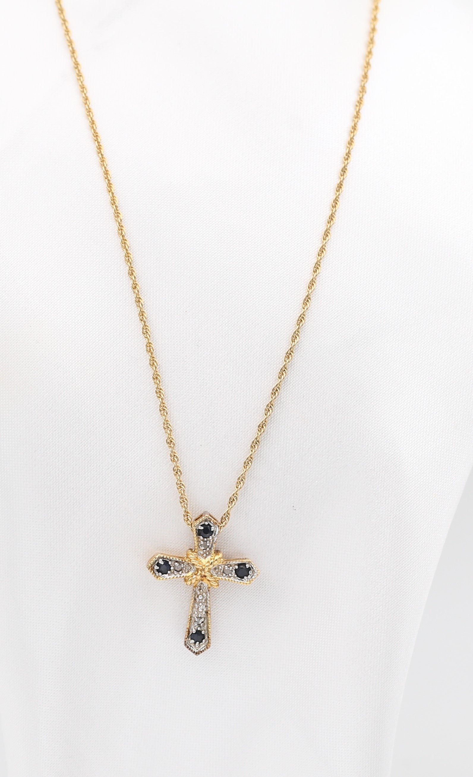 Gold Toned Cross Necklace