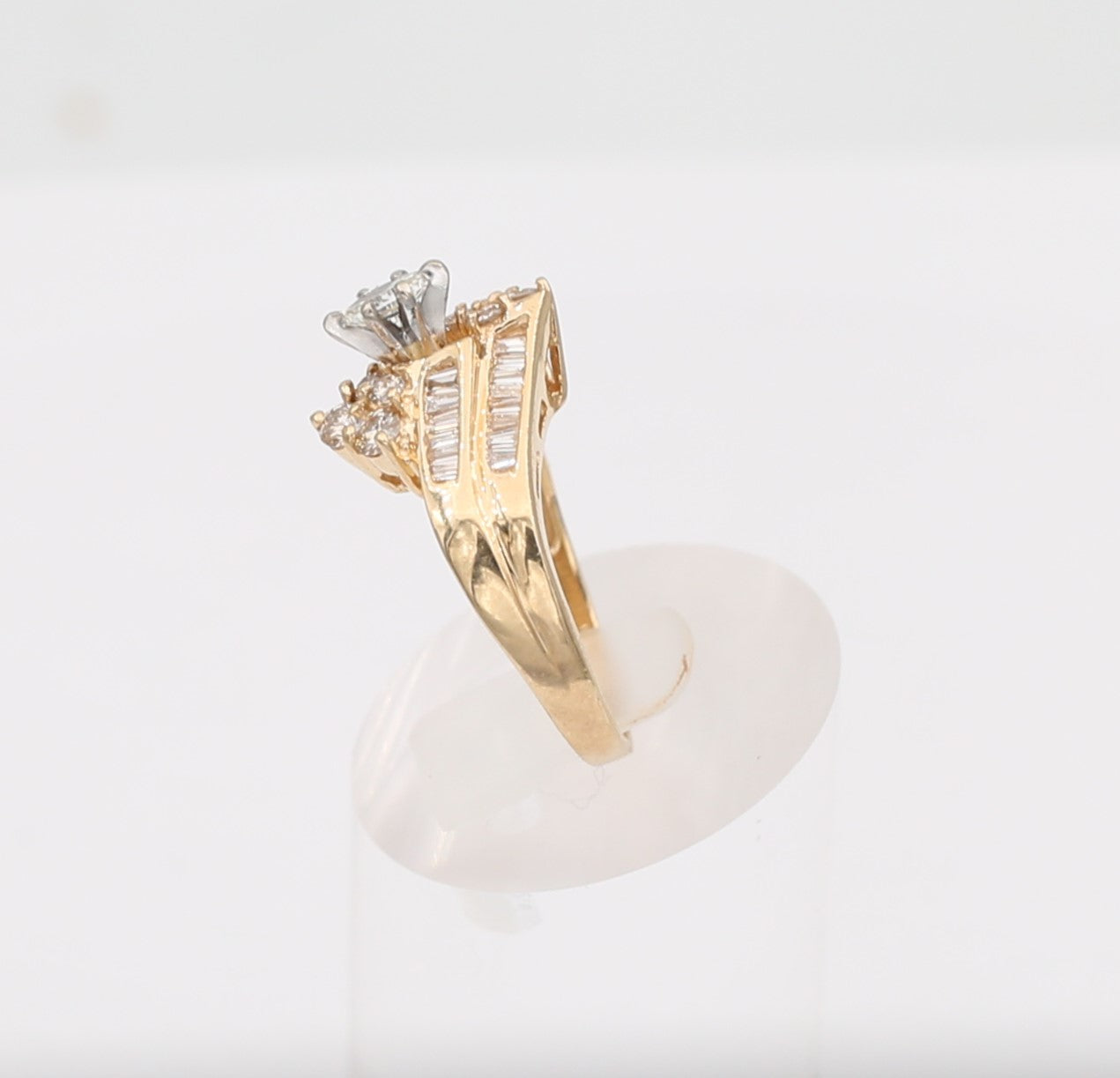 14K Yellow Gold Diamond Wedding Ring