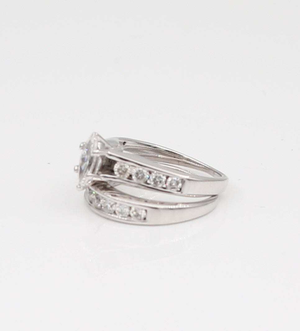 14K Lady's White Gold Wedding Set
