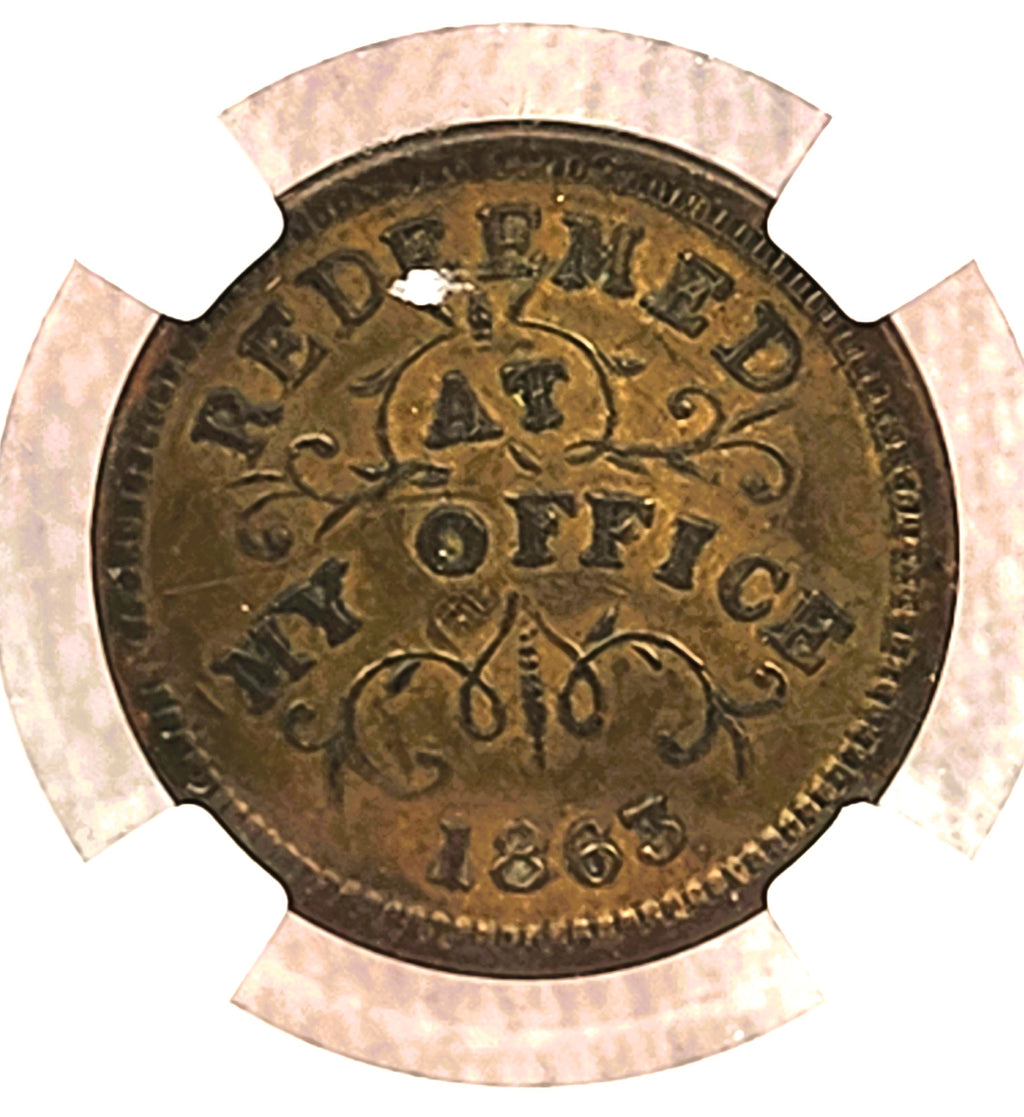 1863 Oliver Boutwell Civil War Token
