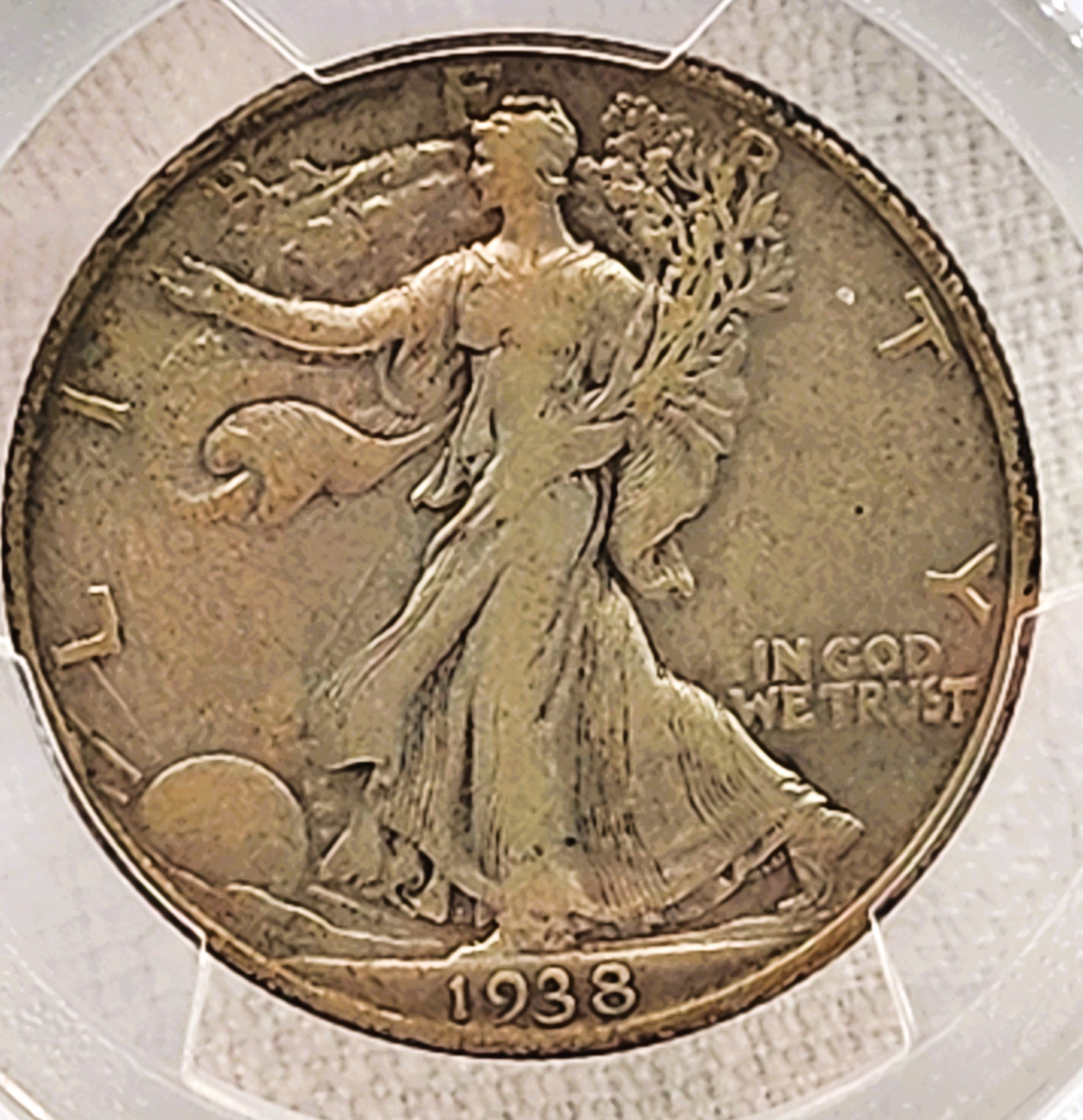 1938-D WALKING LIBERTY VF30