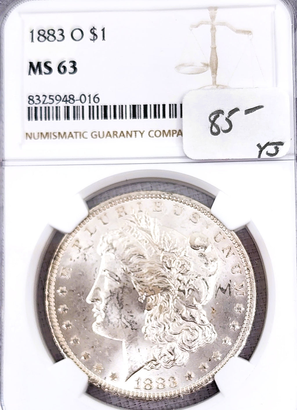 1883 O MORGAN SILVER DOLLAR
