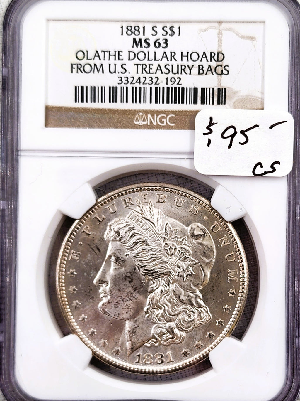 1881-S MORGAN SILVER DOLLAR