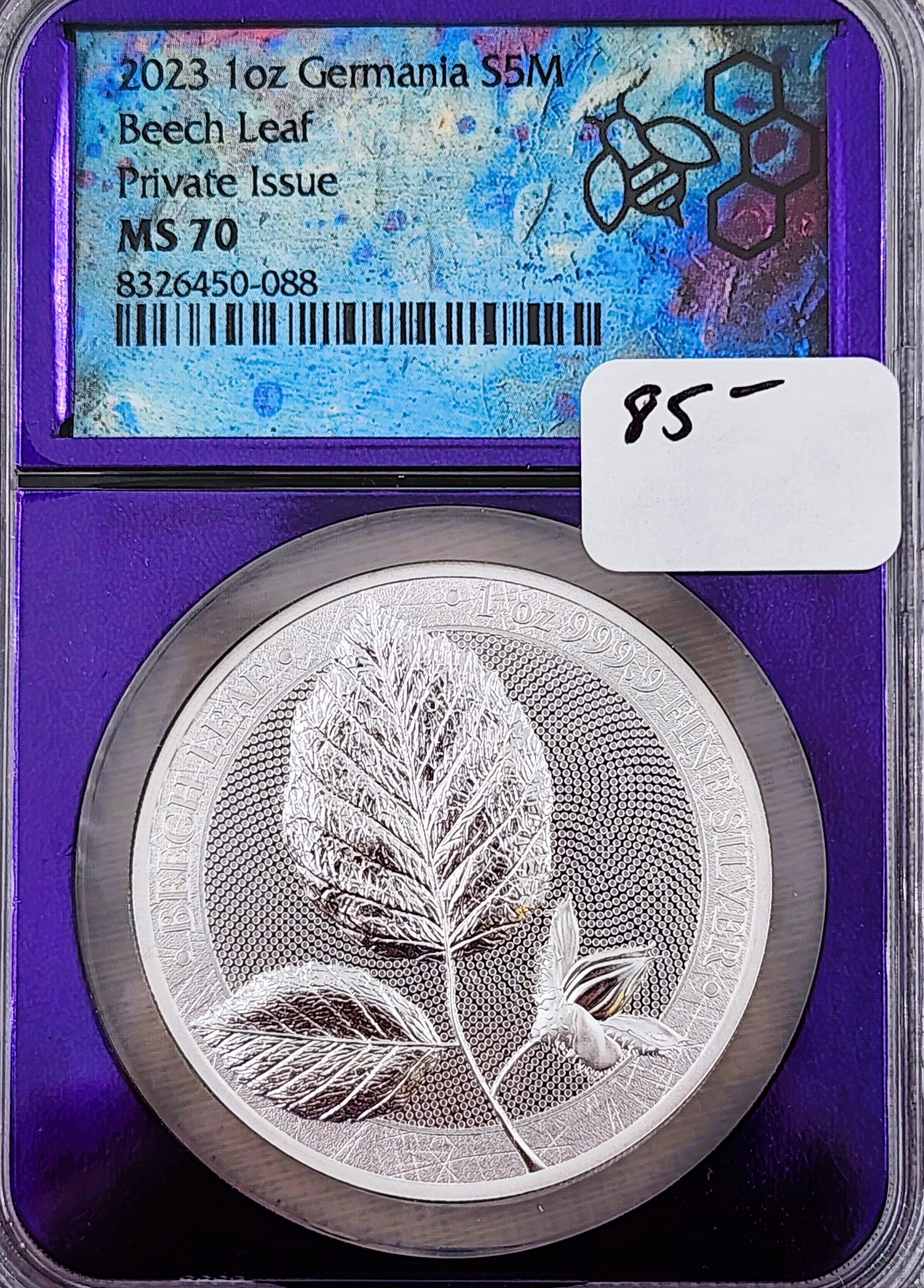 2023 1oz Silver Germania Beech Leaf S5M