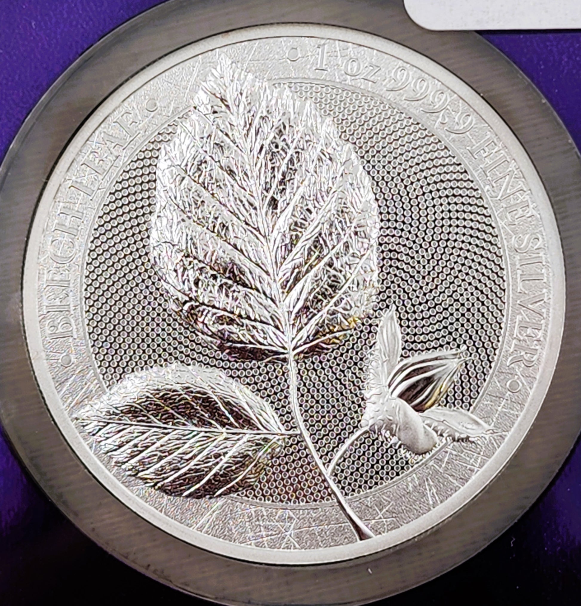 2023 1oz Silver Germania Beech Leaf S5M