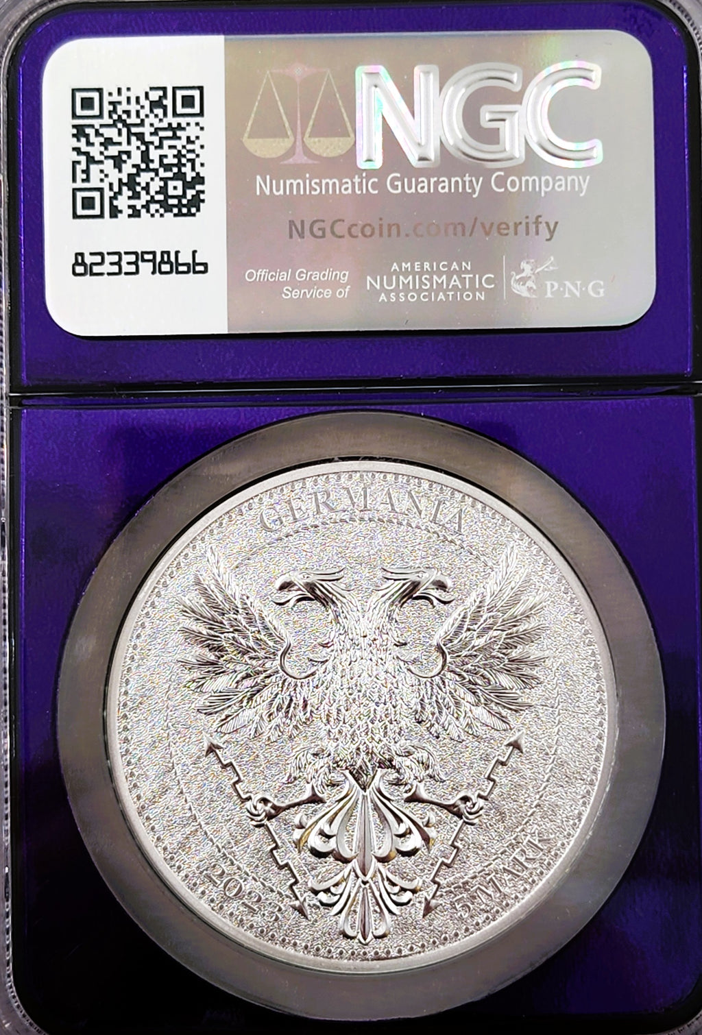 2023 1oz Silver Germania Beech Leaf S5M