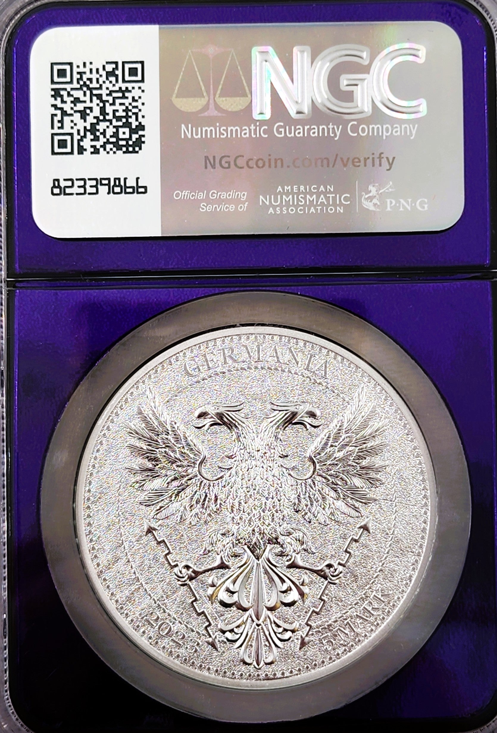 2023 1oz Silver Germania Beech Leaf S5M