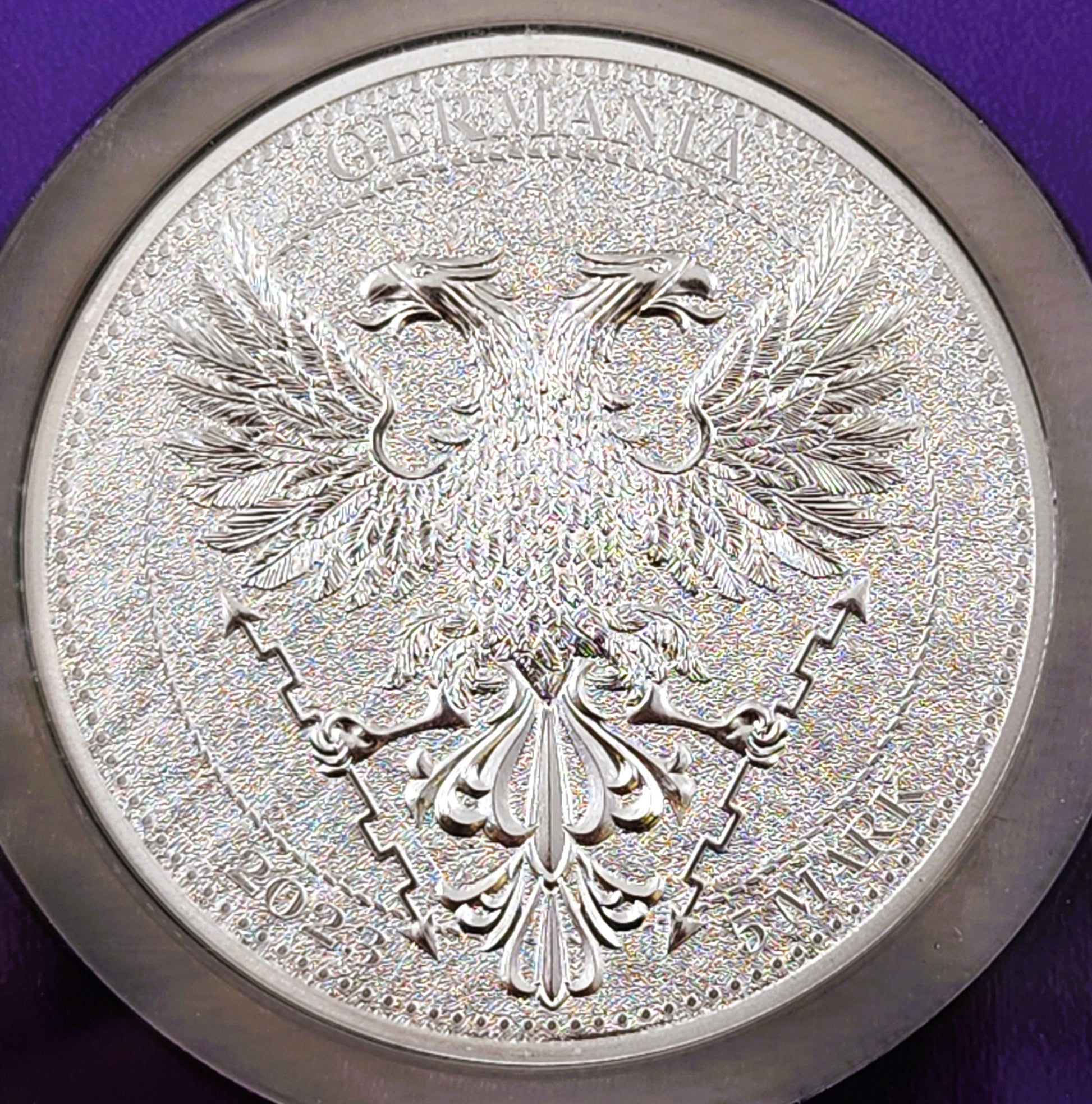 2023 1oz Silver Germania Beech Leaf S5M