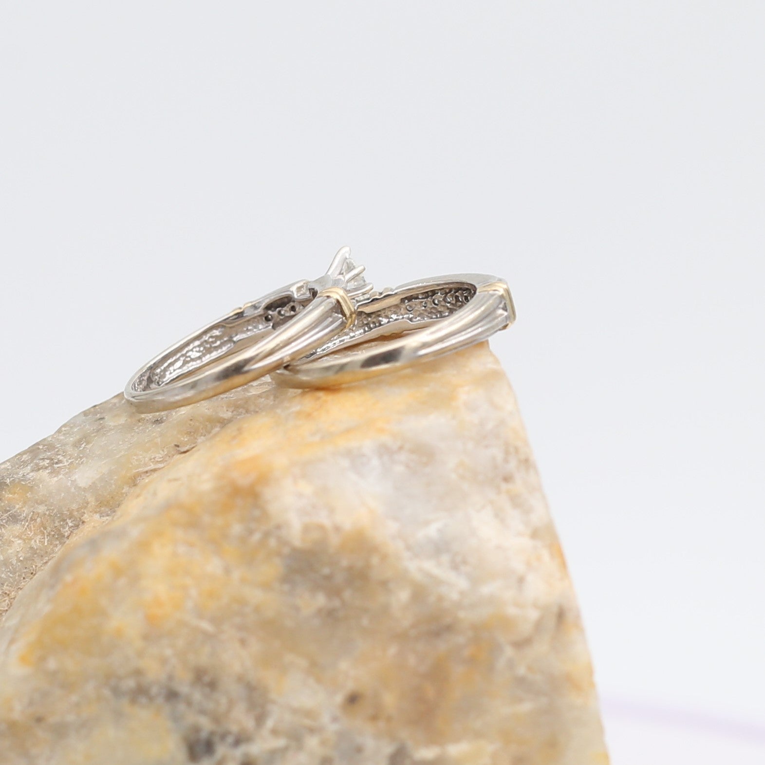 10K Diamond Wedding Set