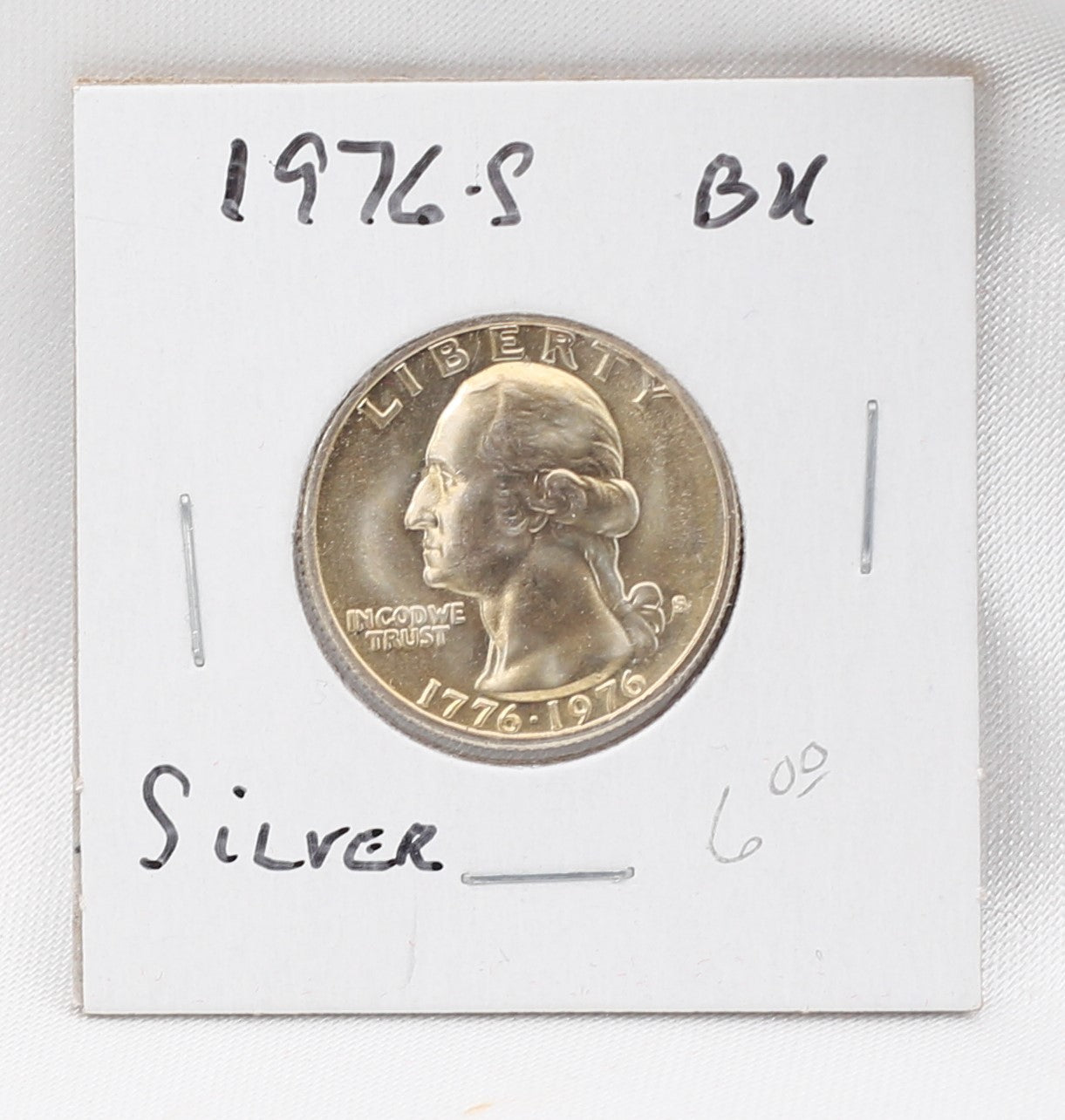 1976-S Quarter BU Silver