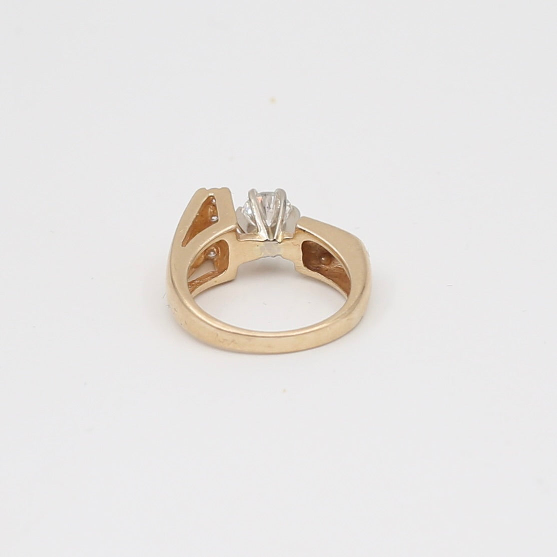 14K Gold Diamond Wedding Ring