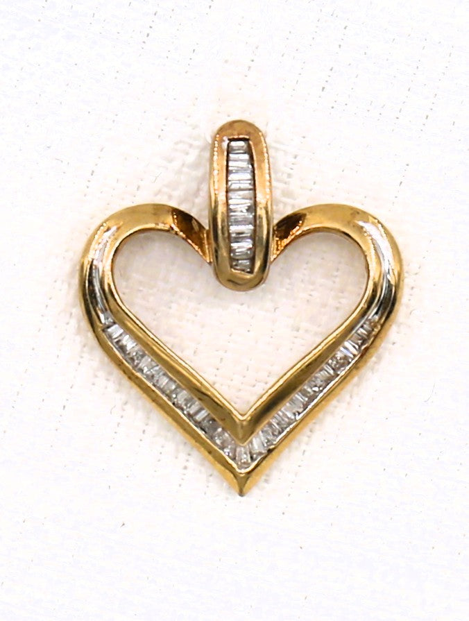 Diamond Heart Pendant II