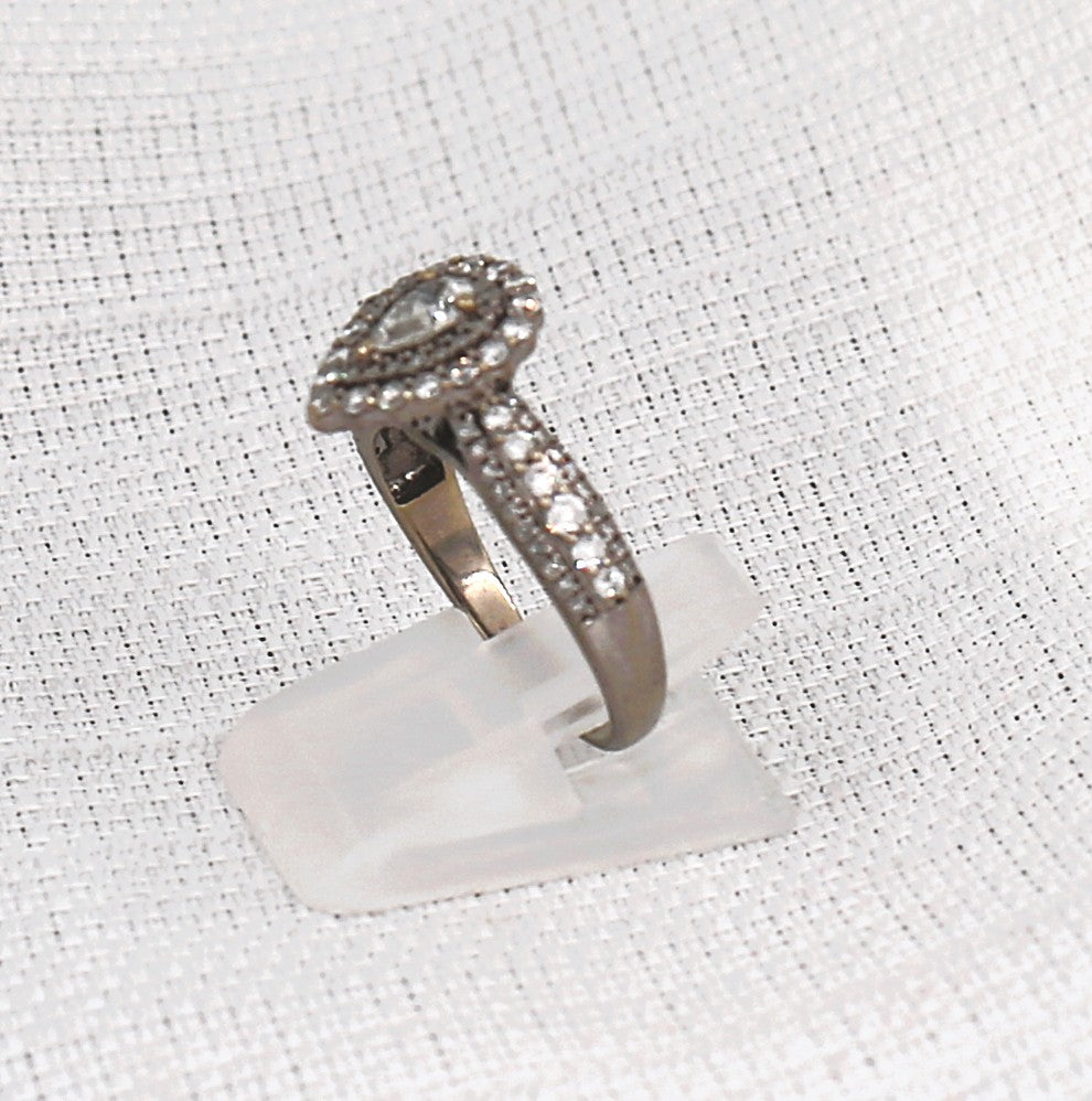 Diamond Teardrop Ring