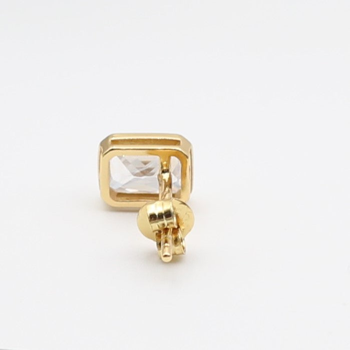Gold Plated Cubic Zirconia Diamond Earrings