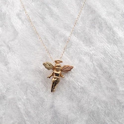 10K Gold Angel Necklace